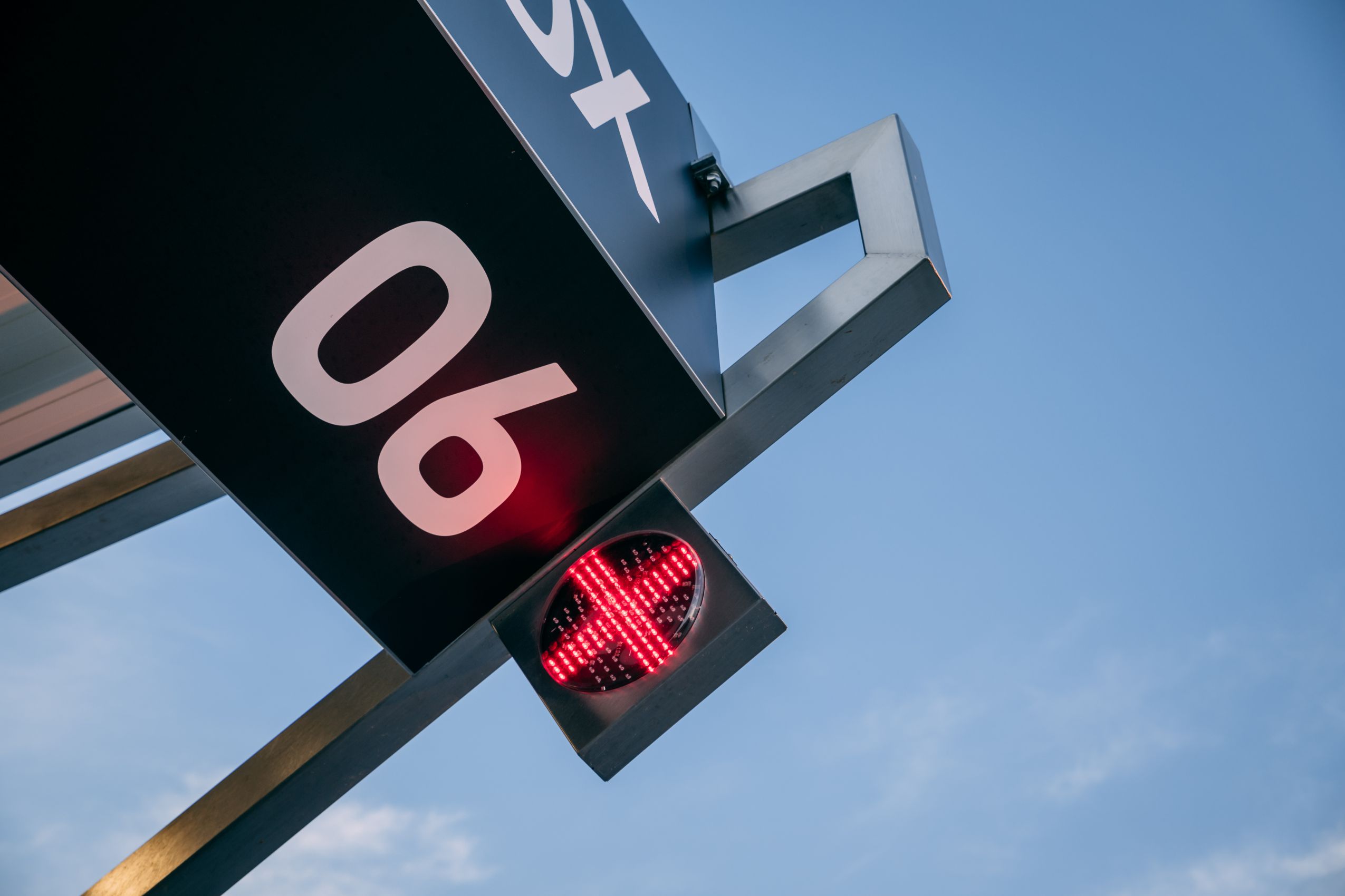 Traffic lights for traffic signaling at the car wash Adriateh